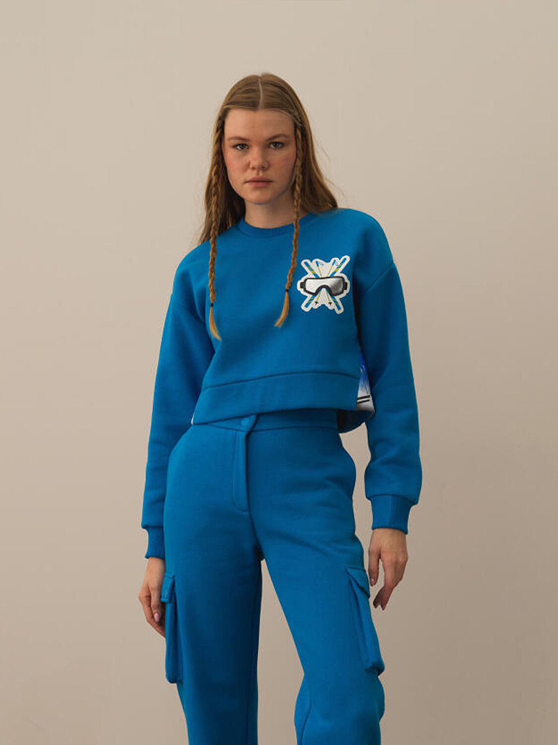 Cotton Oversized Printed Sweatshirt - 1