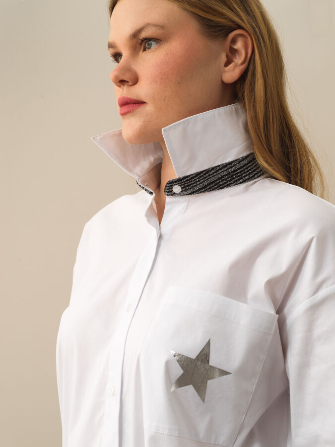 Cotton Oversized Shirt - Xint