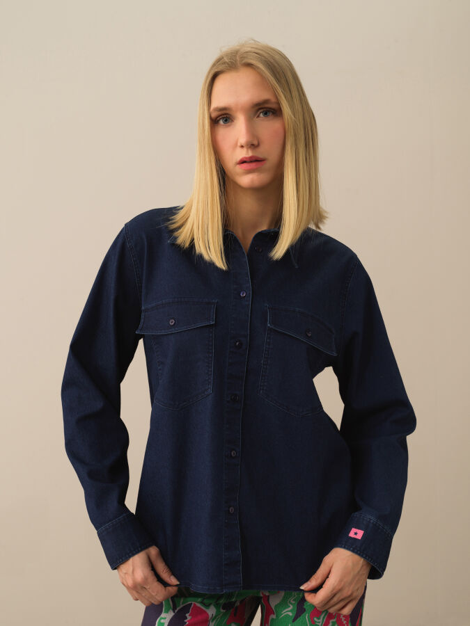 Cotton Oversized Shirt - Xint