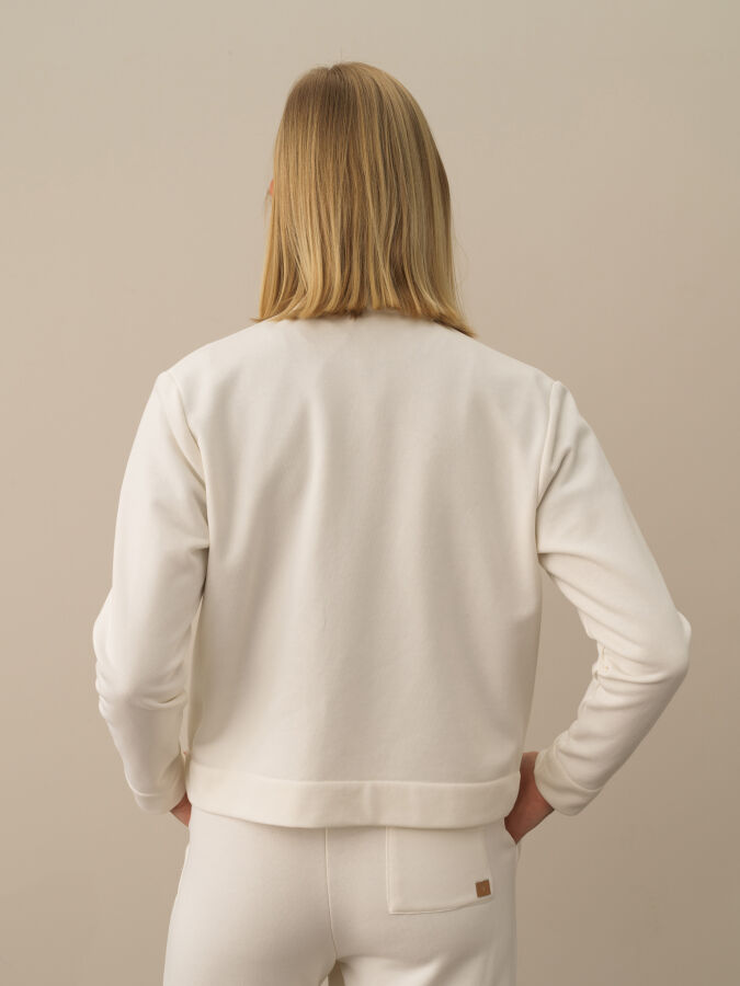 Cotton Oversized Sweat Jacket - Xint