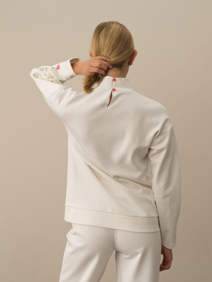 Cotton Oversized Sweatshirt - Xint