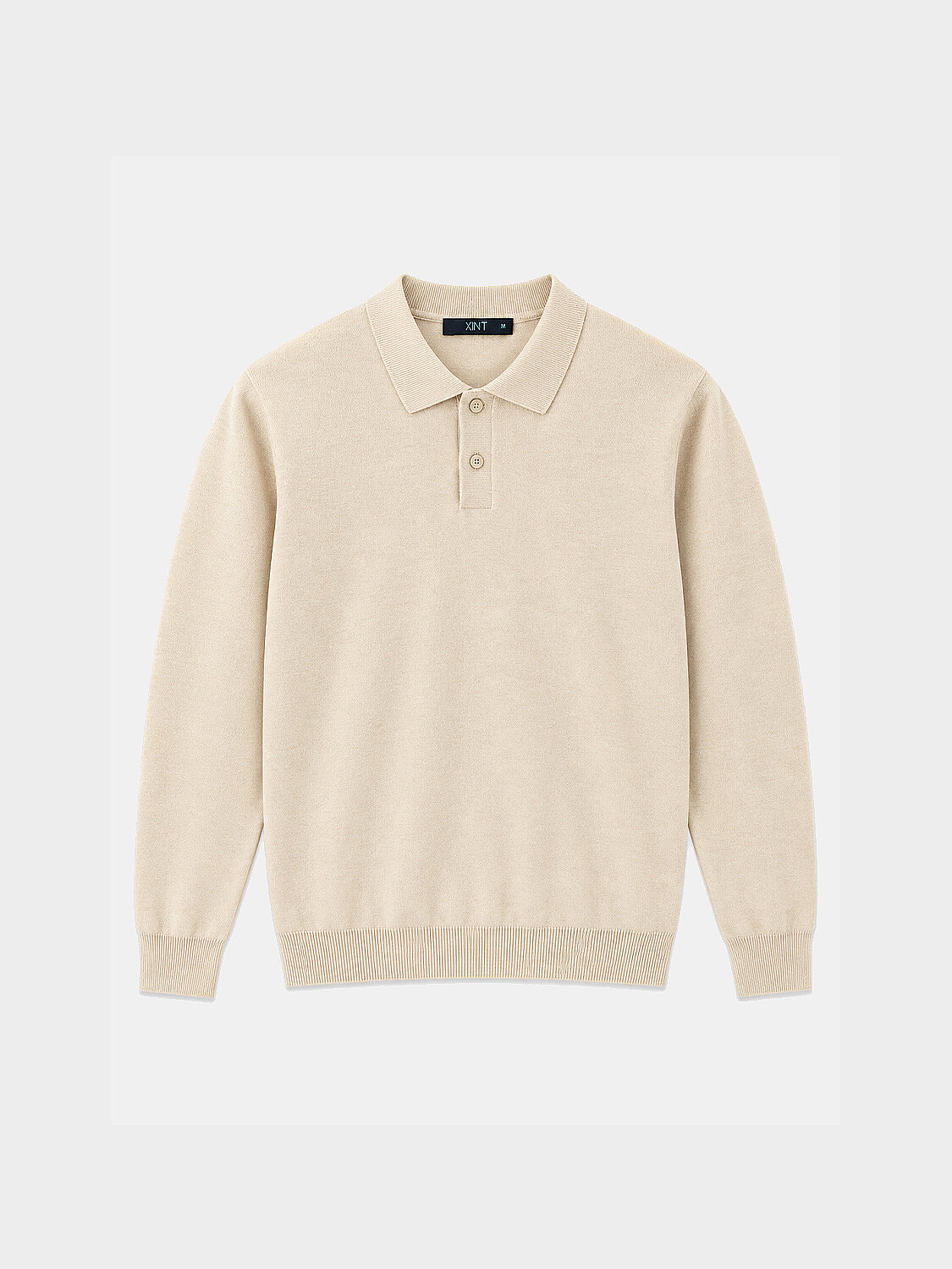 Cotton Polo Collar Regular Fit Basic Sweater - 5