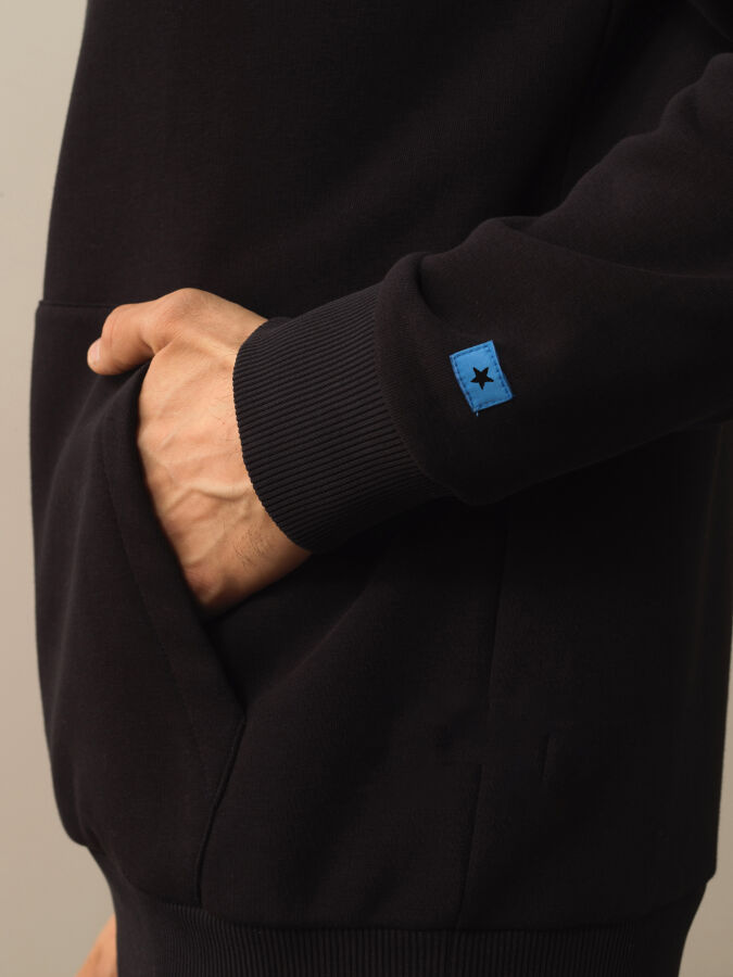 Cotton Regular Fit Back Printed Sweatshirt - Xint