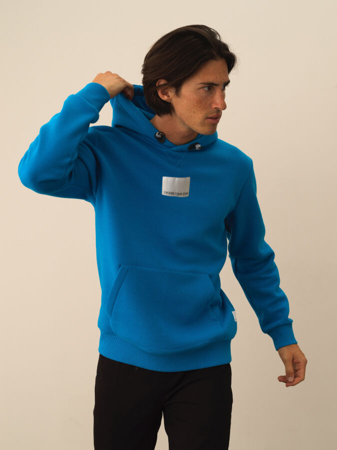 Cotton Regular Fit Back Printed Sweatshirt - Xint