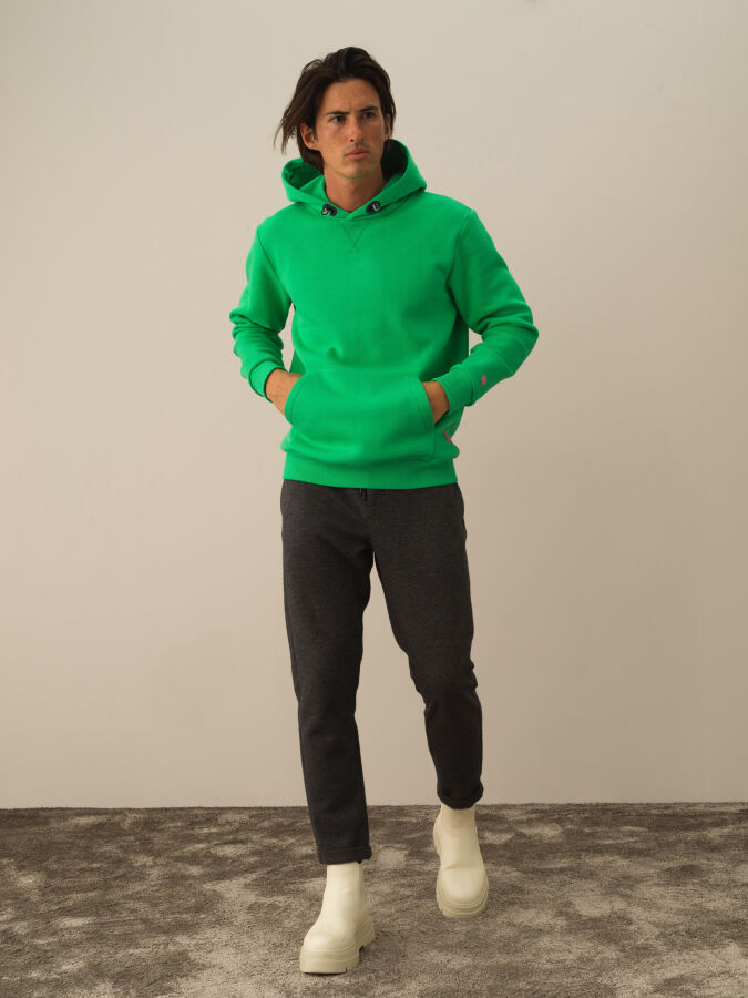 Cotton Regular Fit Back Printed Sweatshirt - Xint