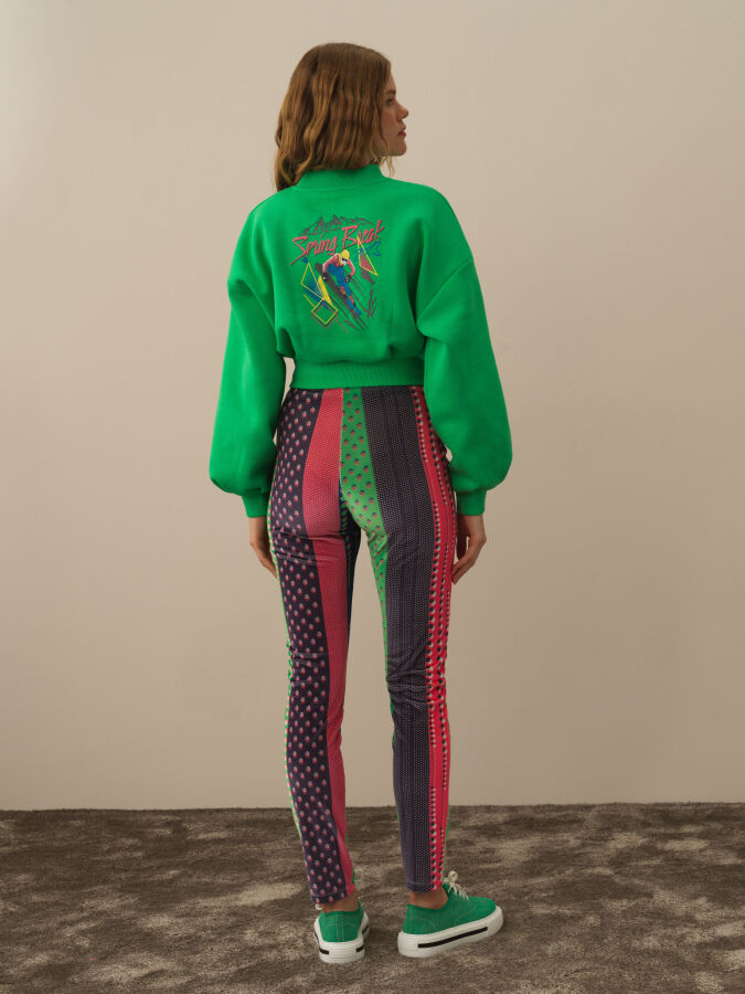 Cotton Regular Fit Back Printed Sweatshirt - Xint