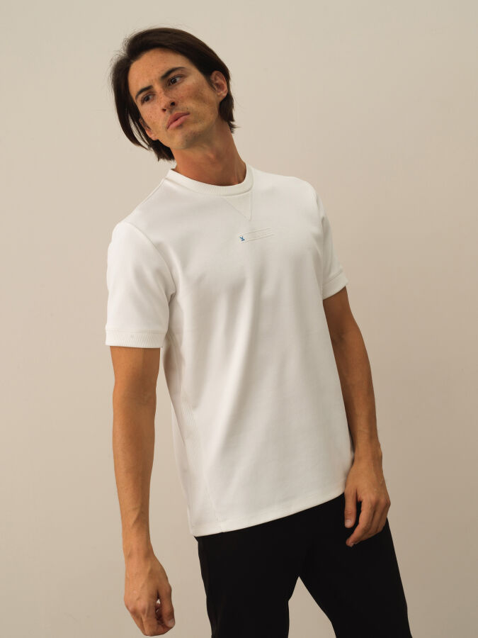 Cotton Regular Fit Back Printed T-Shirt - Xint
