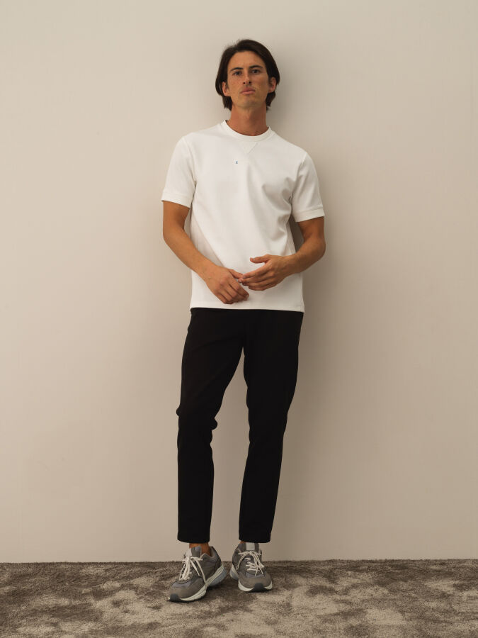 Cotton Regular Fit Back Printed T-Shirt - Xint