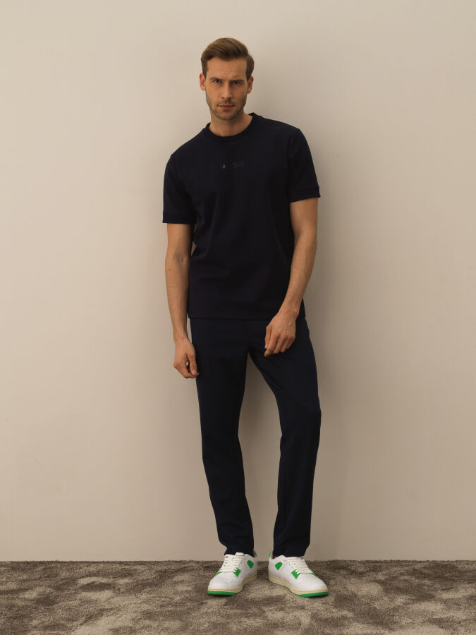 Cotton Regular Fit Back Printed T-Shirt - Xint