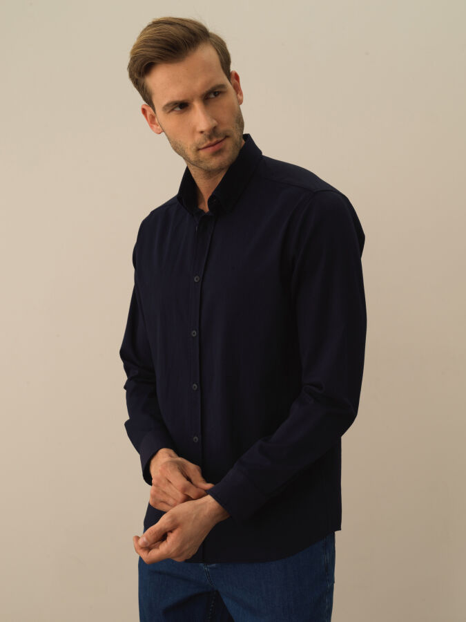 Cotton Regular Fit Basic Shirt - Xint
