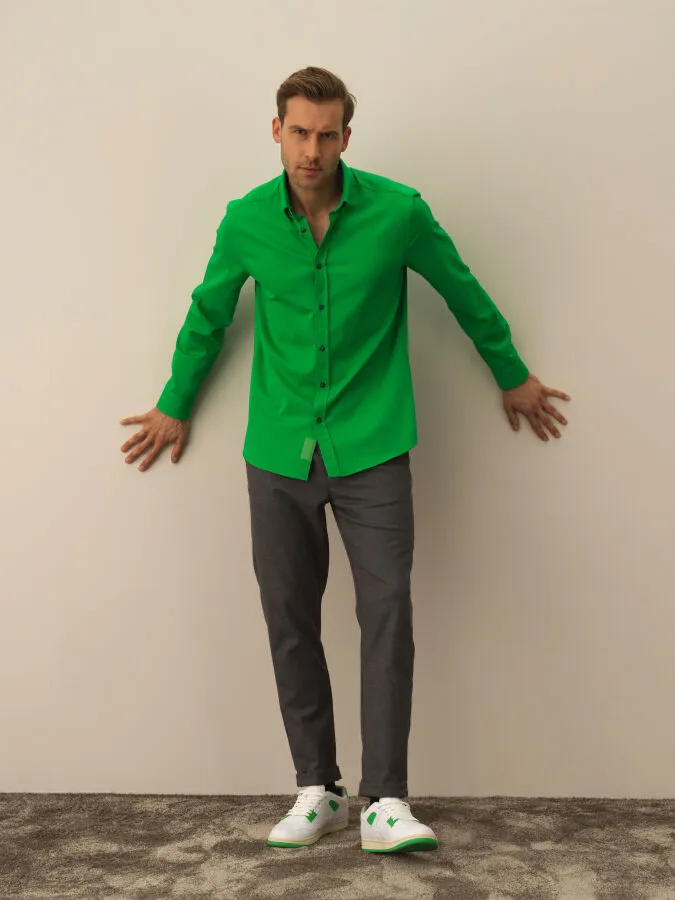 Cotton Regular Fit Basic Shirt - Xint