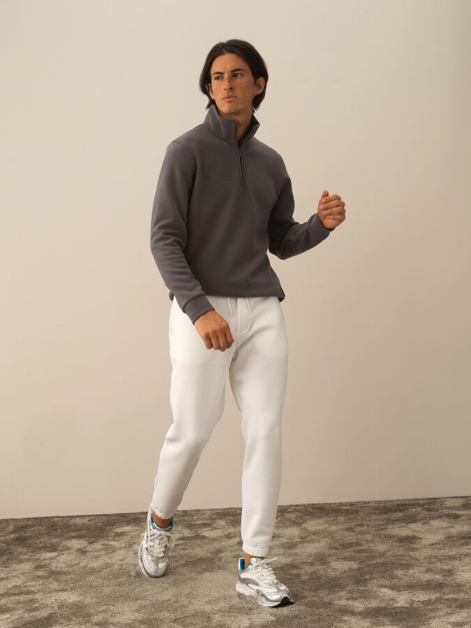 Cotton Regular Fit Basic Sweat Pants - Xint