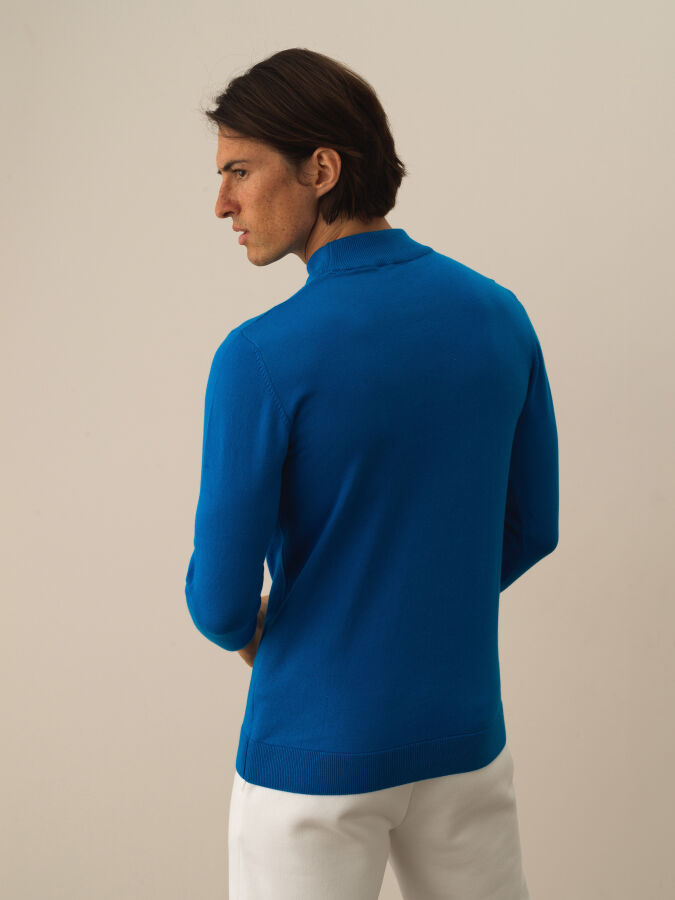 Cotton Regular Fit Basic Sweater - 3