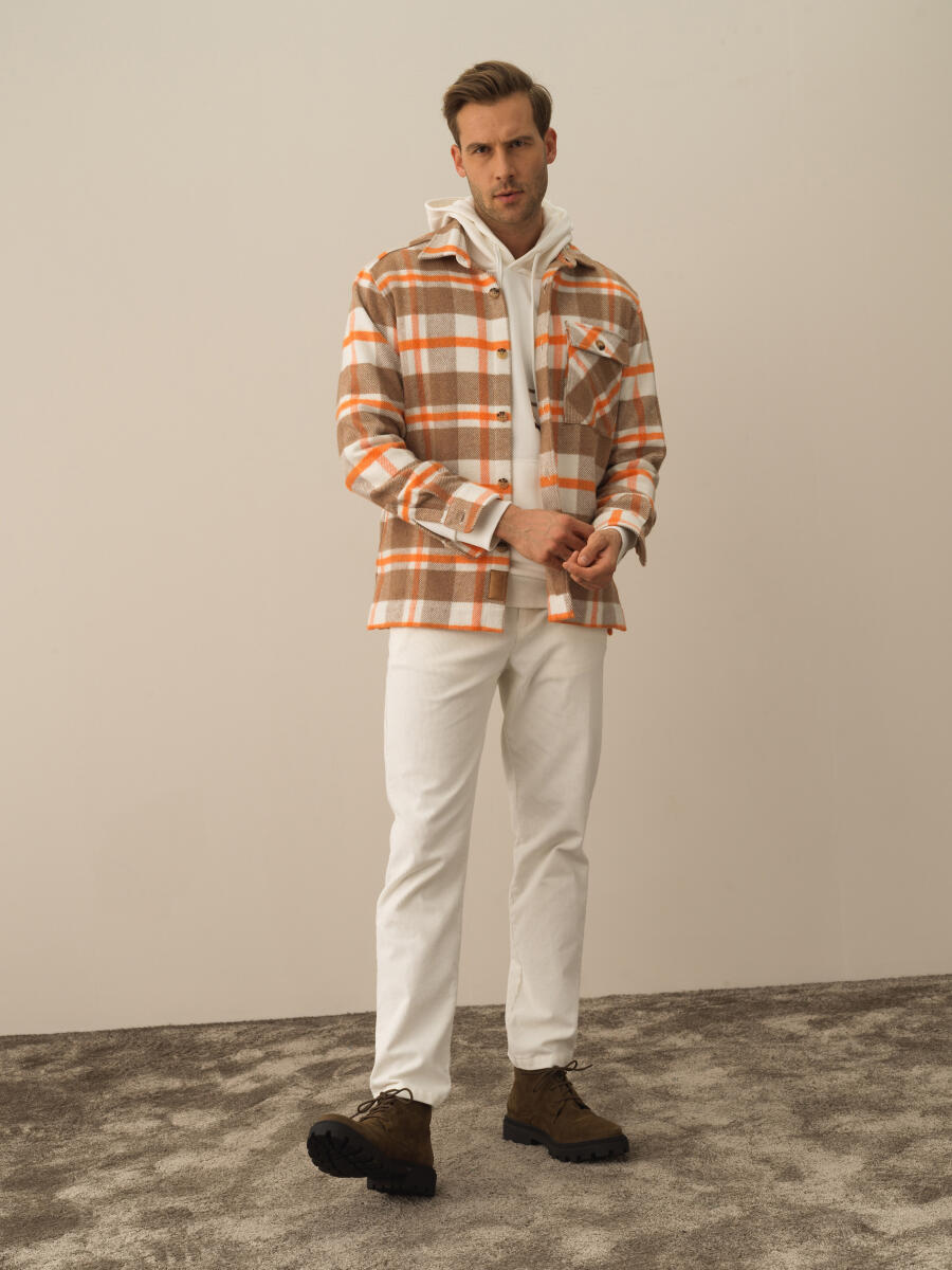 Cotton Regular Fit Checked Shirt - 4