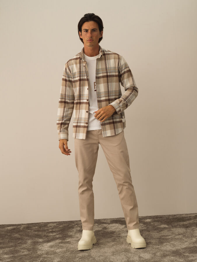 Cotton Regular Fit Checked Shirt - Xint