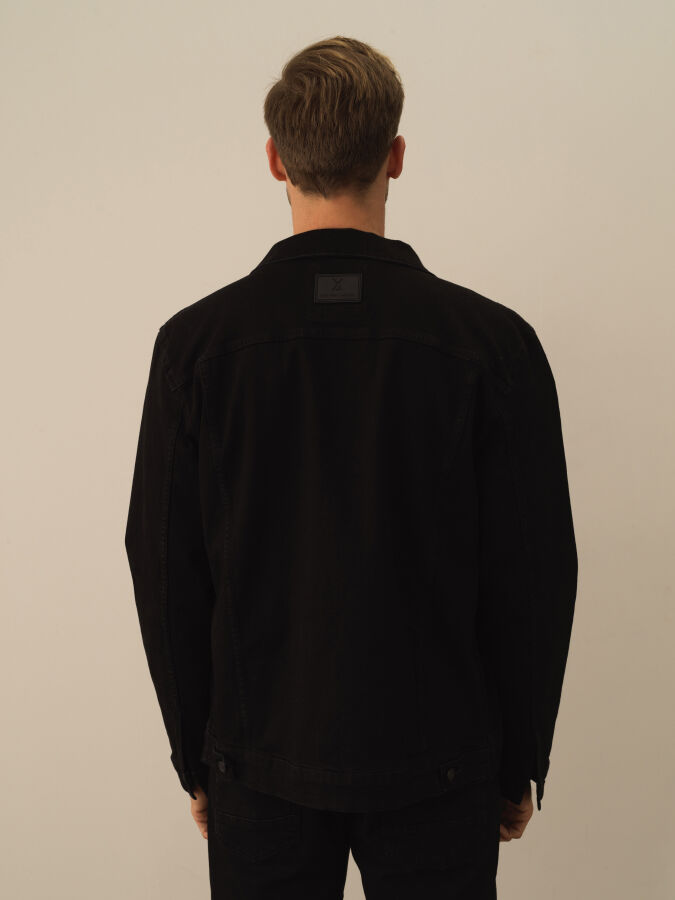 Cotton Regular Fit Denim Jacket - Xint