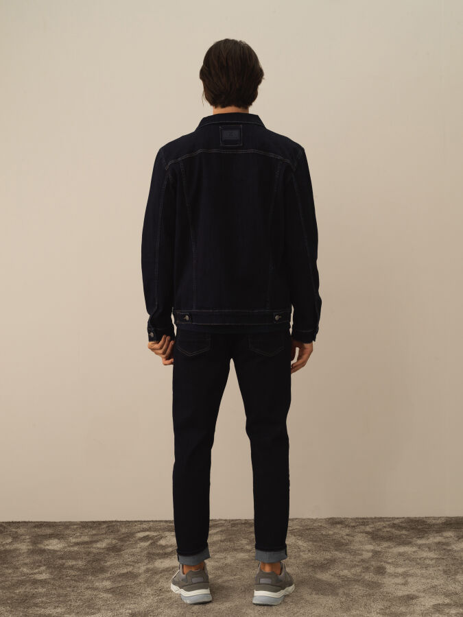 Cotton Regular Fit Denim Jacket - Xint