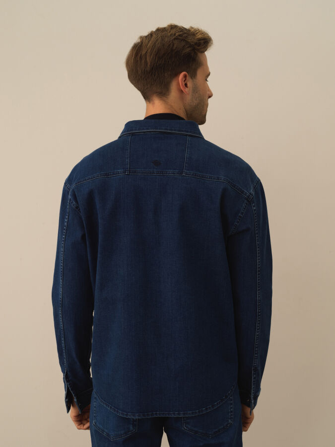 Cotton Regular Fit Denim Shirt - Xint