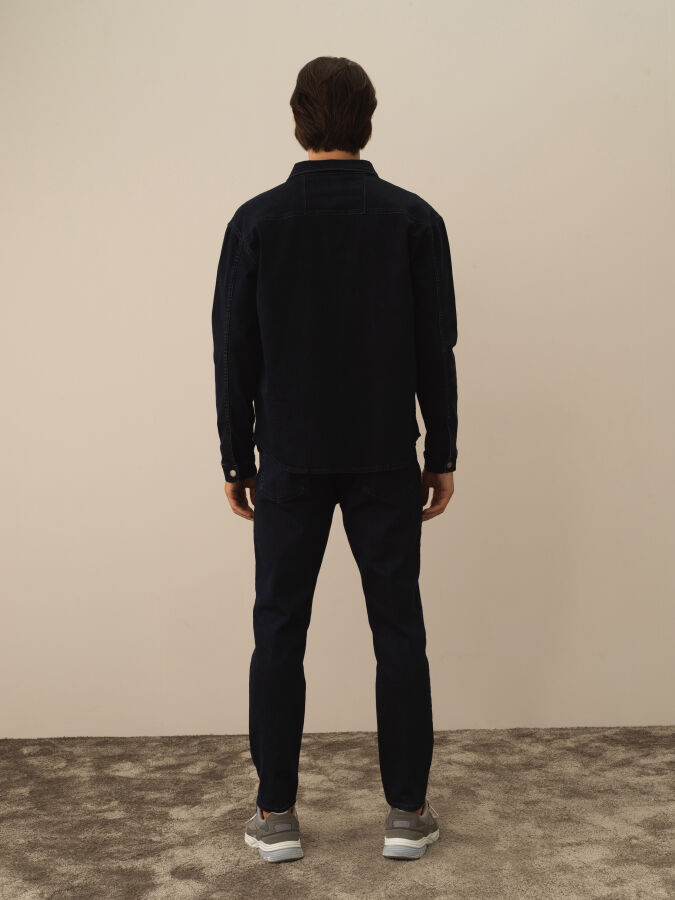 Cotton Regular Fit Denim Shirt - Xint