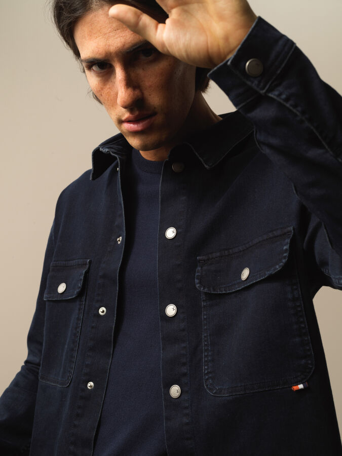 Cotton Regular Fit Denim Shirt - Xint