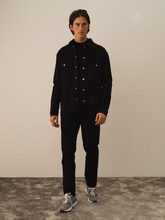 Cotton Regular Fit Denim Shirt - Xint