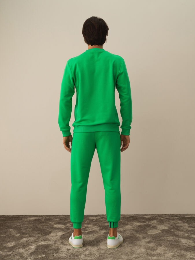 Cotton Regular Fit Embroidered Sweatshirt - Xint