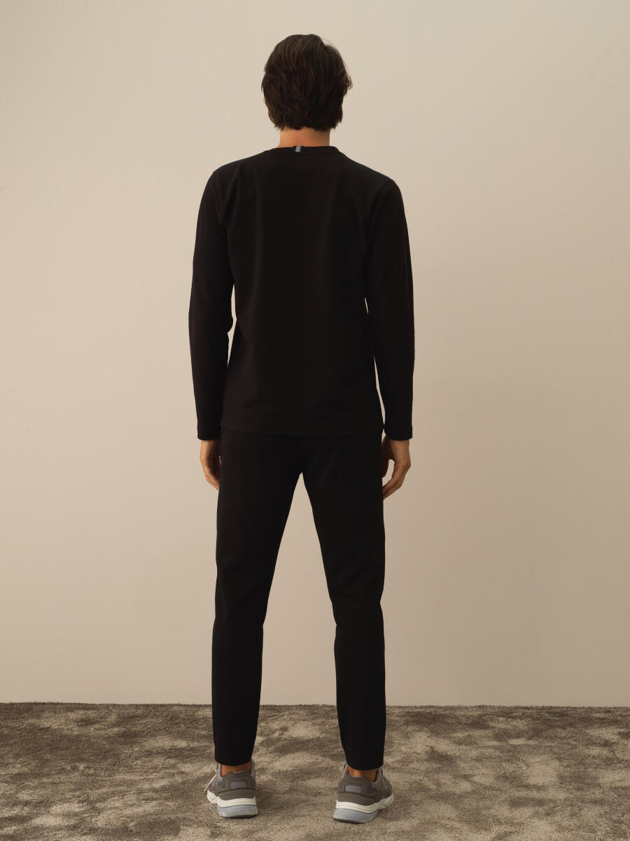 Cotton Regular Fit Embroidered T-Shirt - 4