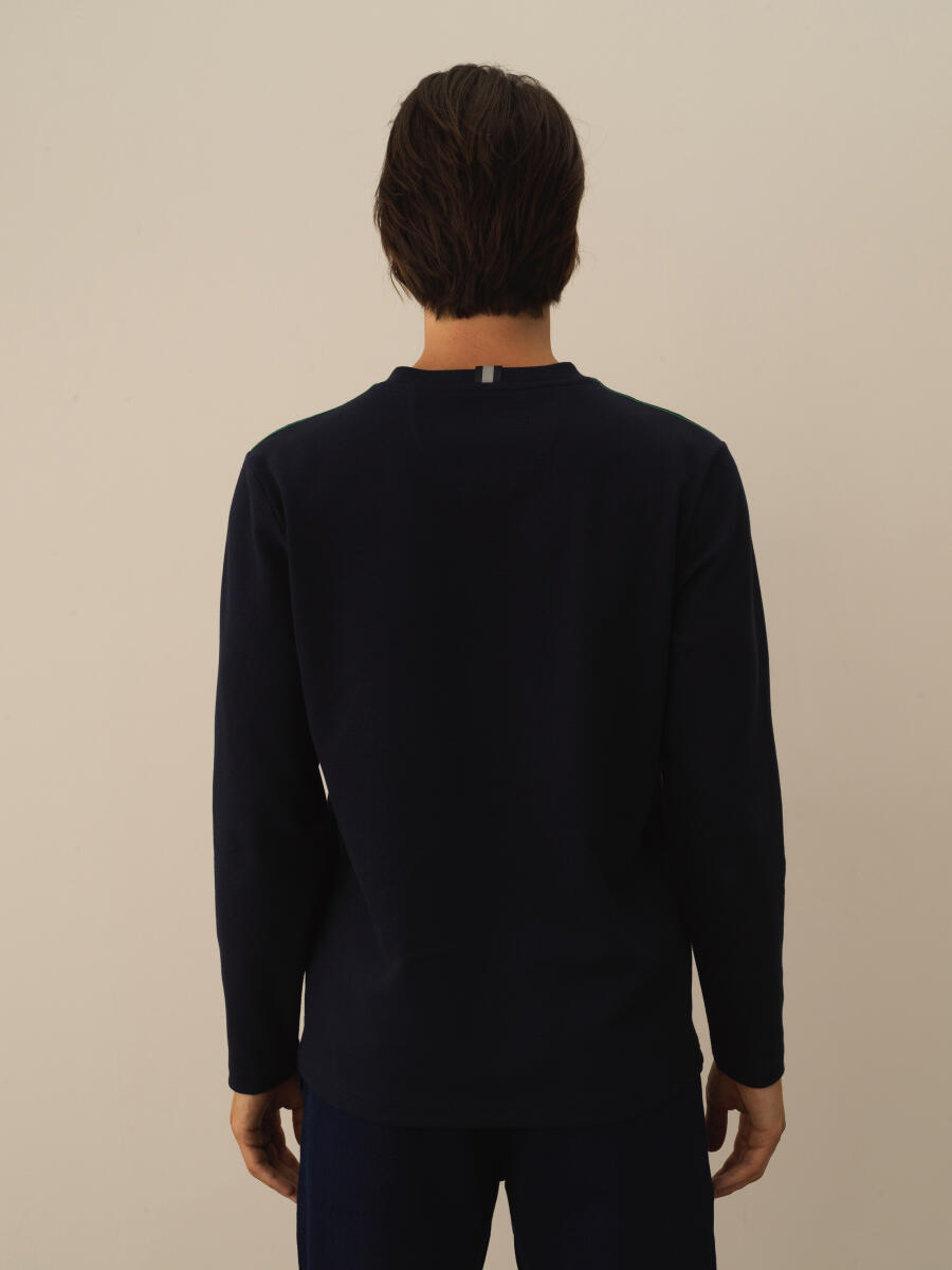 Cotton Regular Fit Embroidered T-Shirt - 3