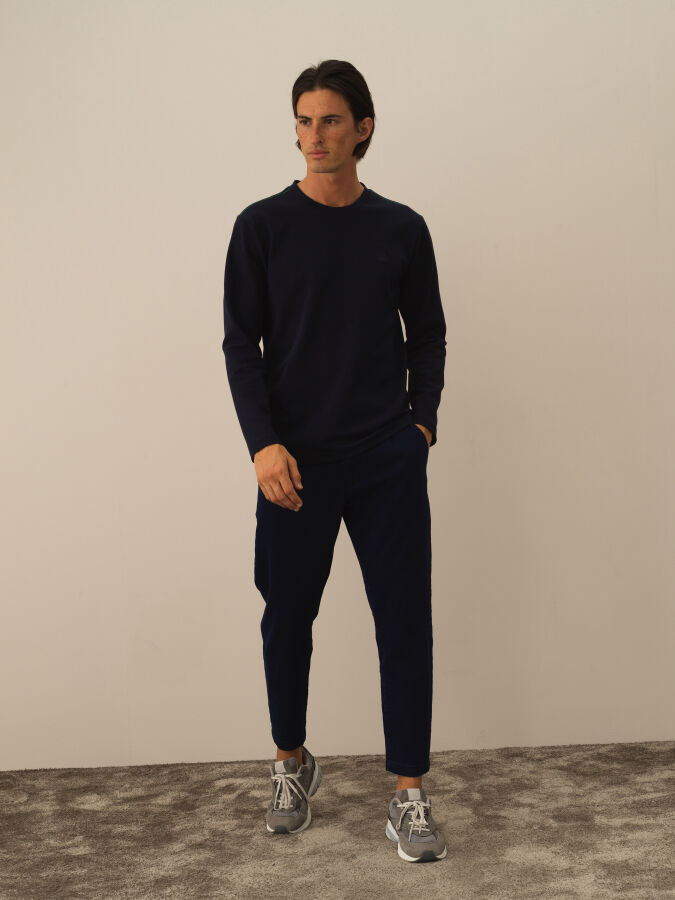 Cotton Regular Fit Embroidered T-Shirt - Xint