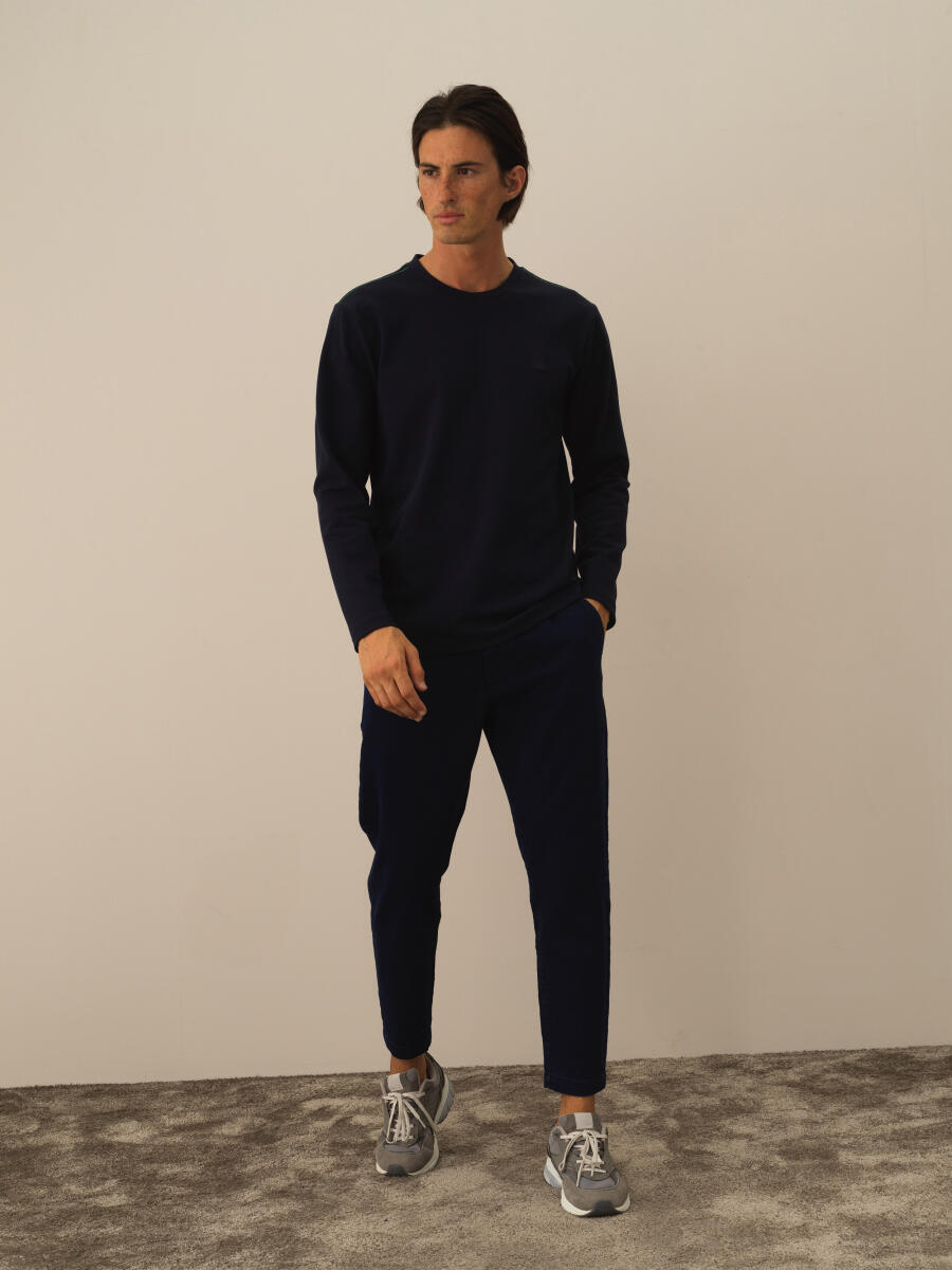 Cotton Regular Fit Embroidered T-Shirt - 2