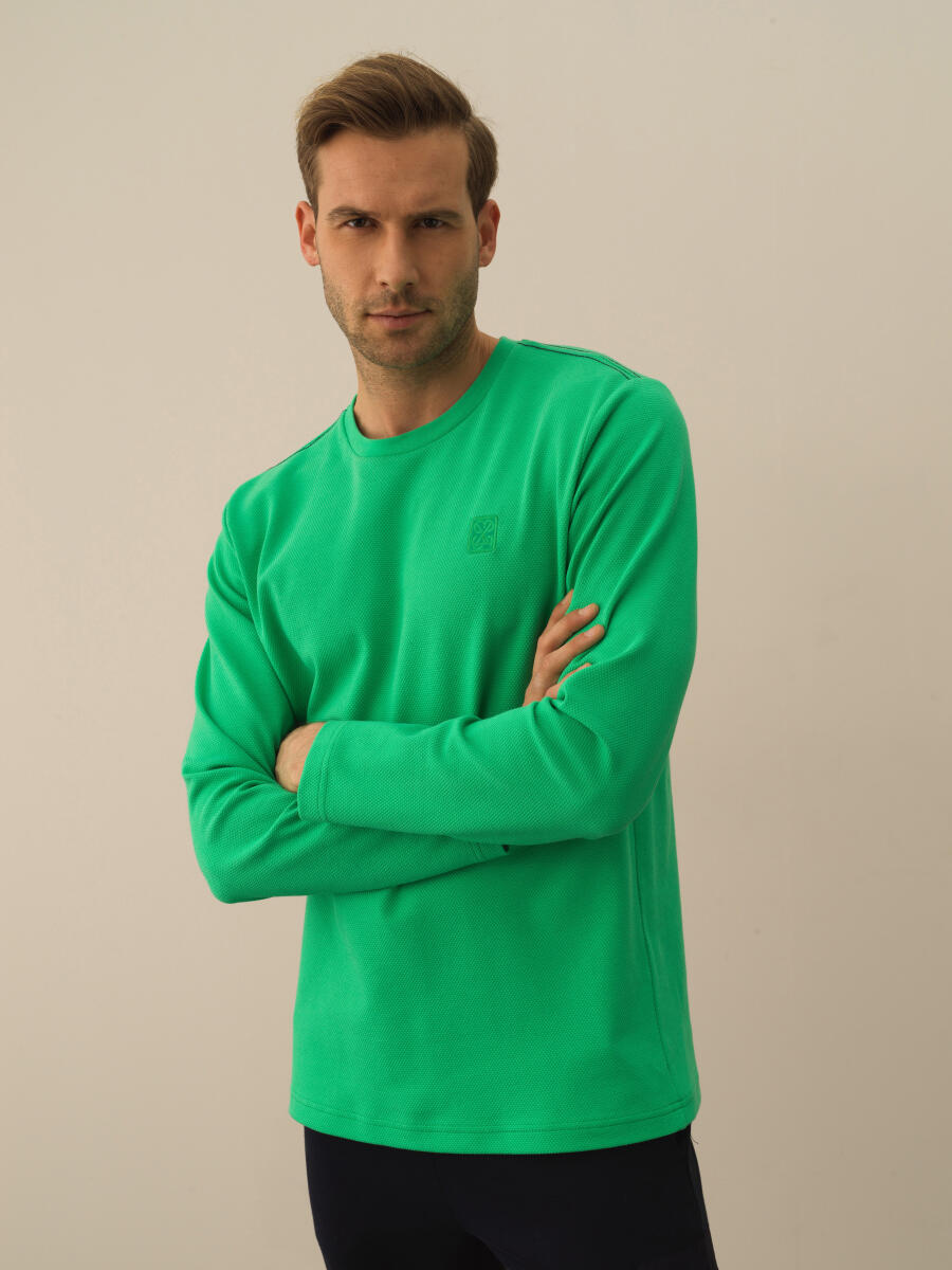 Cotton Regular Fit Embroidered T-Shirt