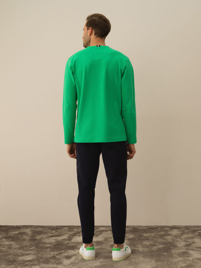 Cotton Regular Fit Embroidered T-Shirt - Xint