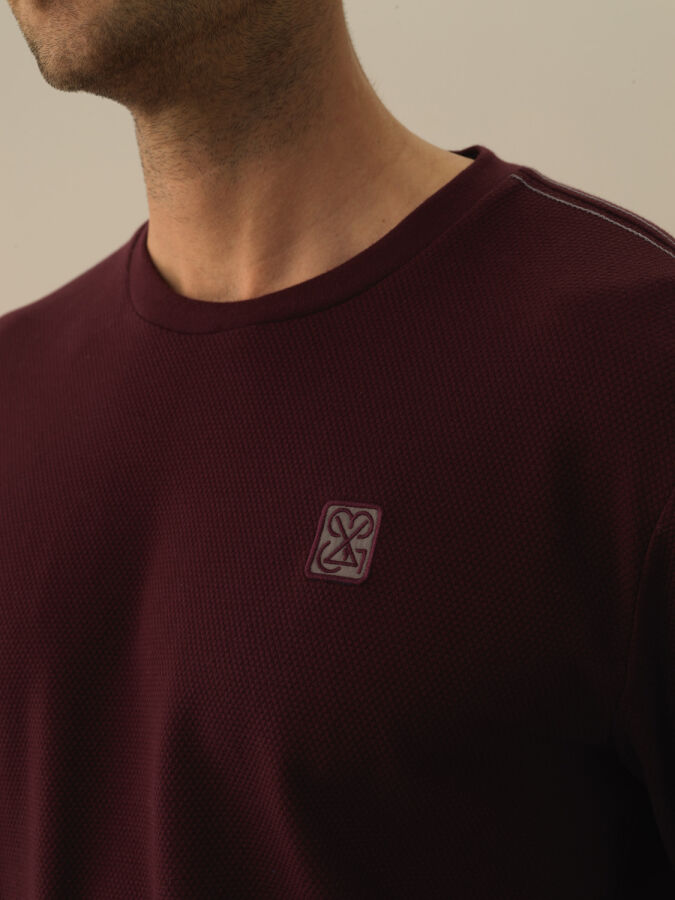 Cotton Regular Fit Embroidered T-Shirt - Xint