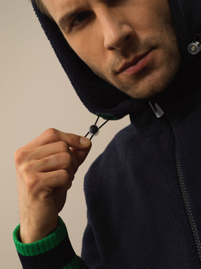 Cotton Regular Fit Hooded Sweat Jacket - Xint