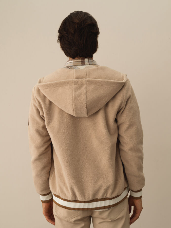 Cotton Regular Fit Hooded Sweat Jacket - Xint