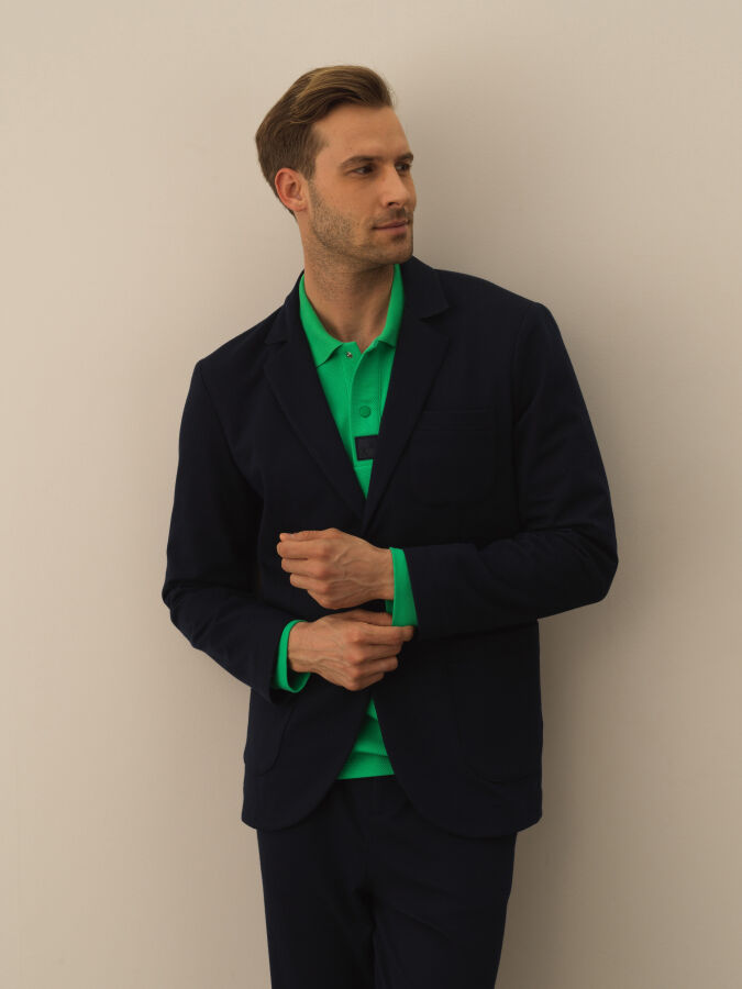 Cotton Regular Fit Jacket - Xint