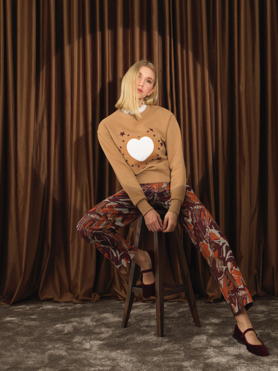 Cotton Regular Fit Panel Printed Pants - 2