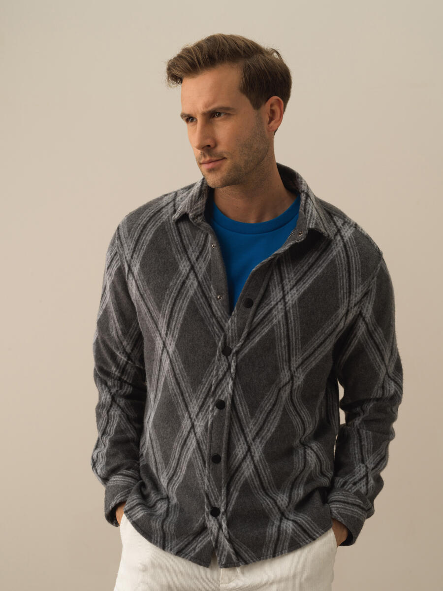 Cotton Regular Fit Patterned Shirt