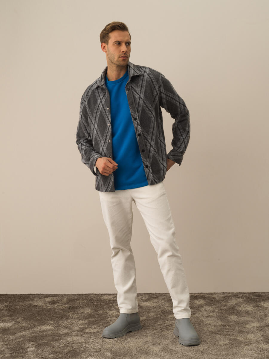 Cotton Regular Fit Patterned Shirt - 2