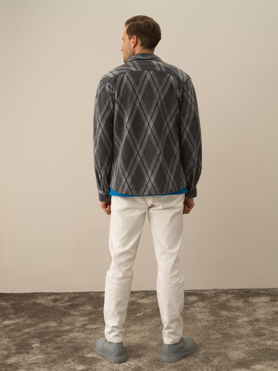 Cotton Regular Fit Patterned Shirt - 5