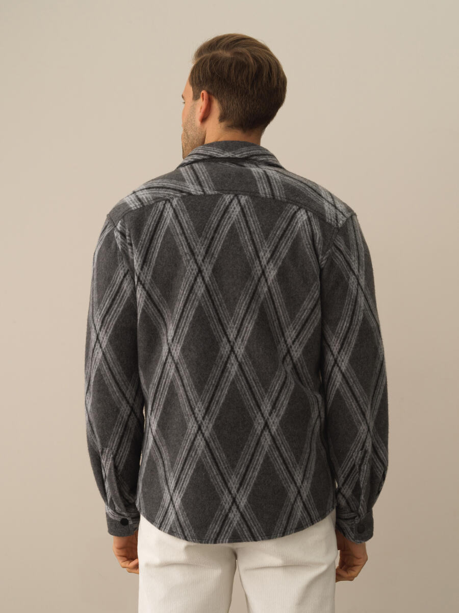 Cotton Regular Fit Patterned Shirt - 4