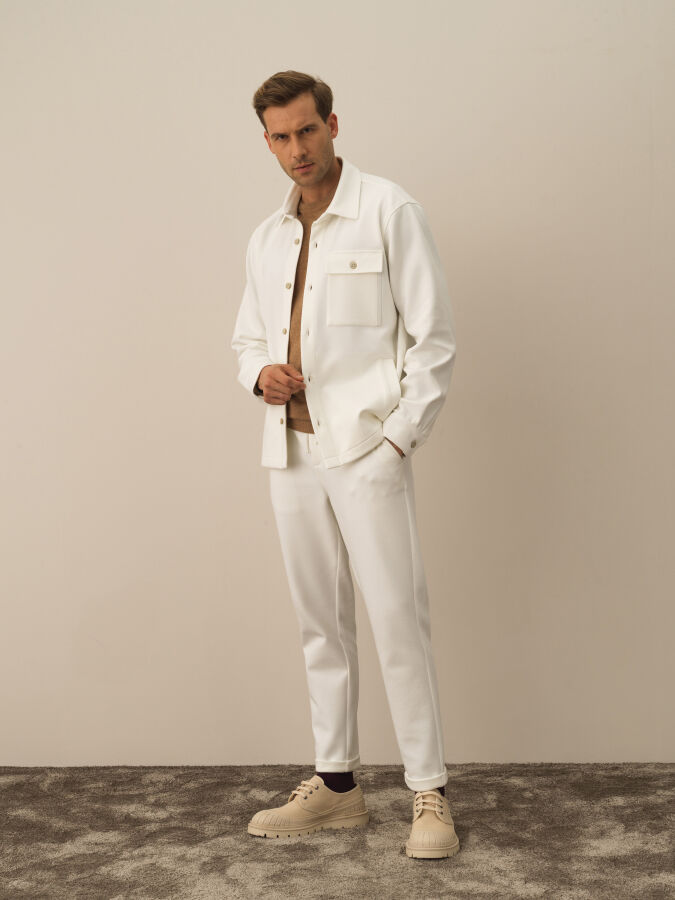 Cotton Regular Fit Shirt Jacket - Xint