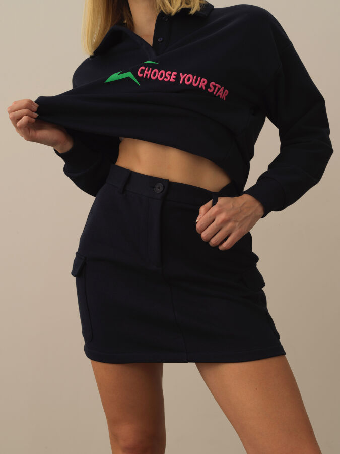 Cotton Regular Fit Skirt - Xint