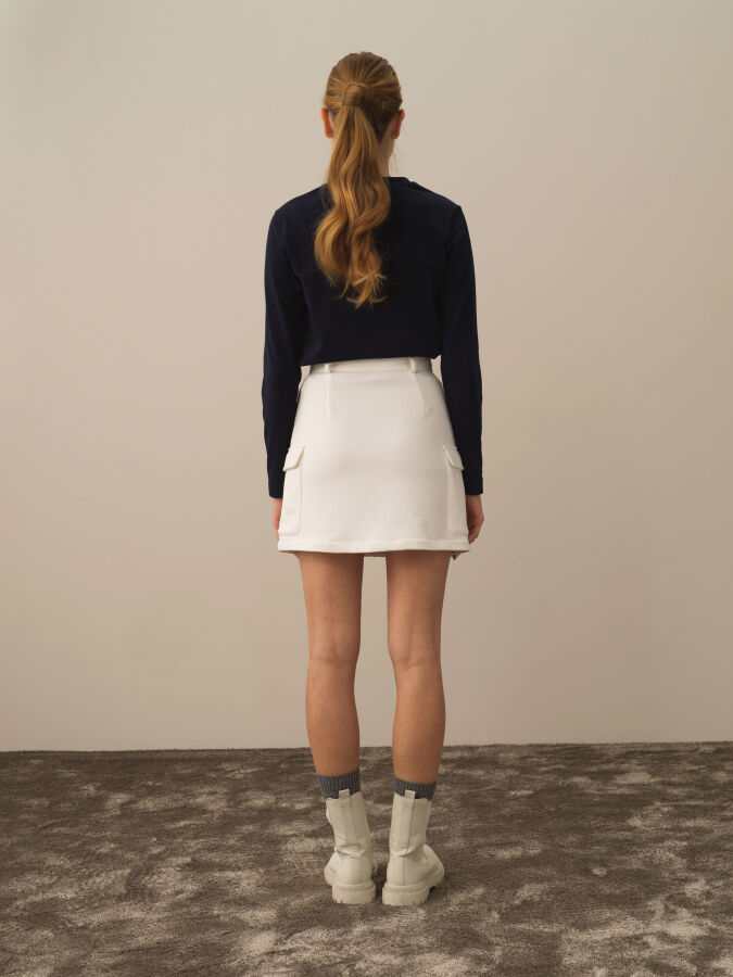 Cotton Regular Fit Skirt - Xint