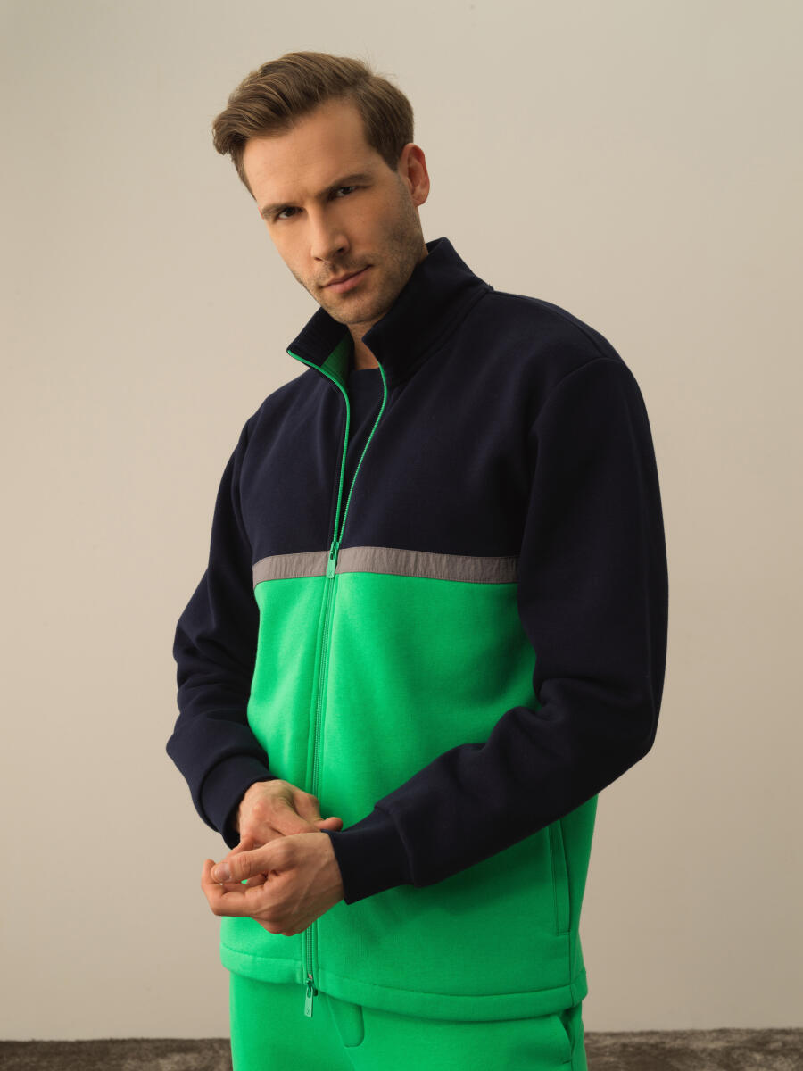 Cotton Regular Fit Sweat Jacket