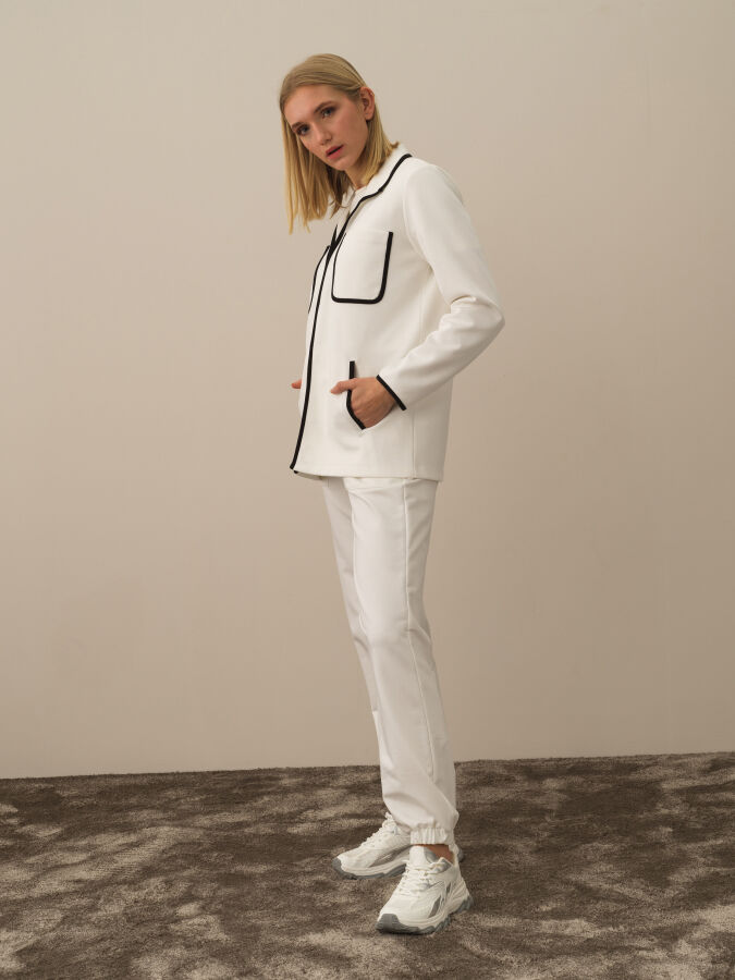 Cotton Regular Fit Sweat Jacket - Xint