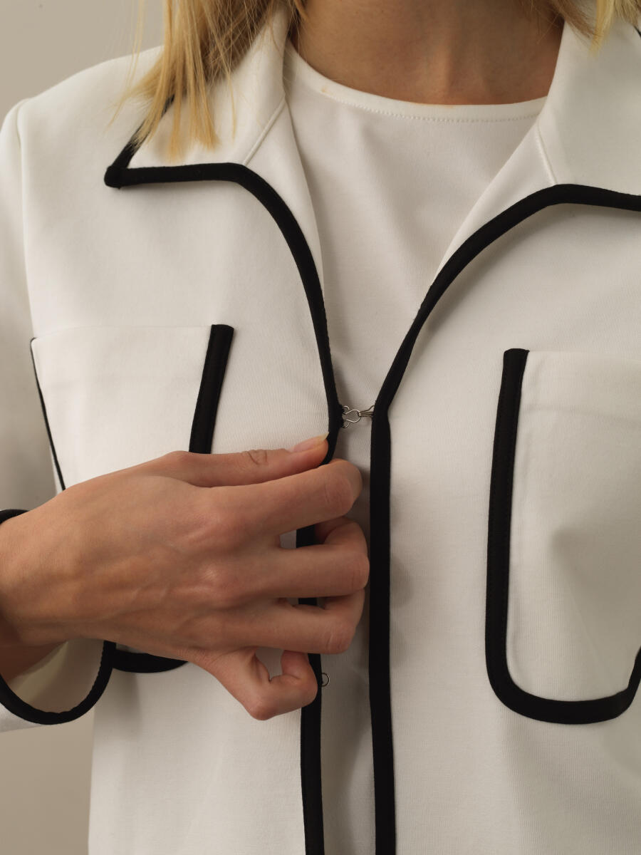 Cotton Regular Fit Sweat Jacket - 3