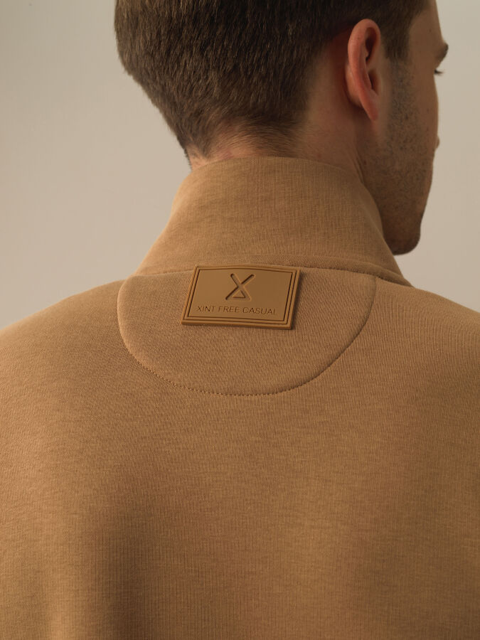 Cotton Regular Fit Sweat Jacket - Xint