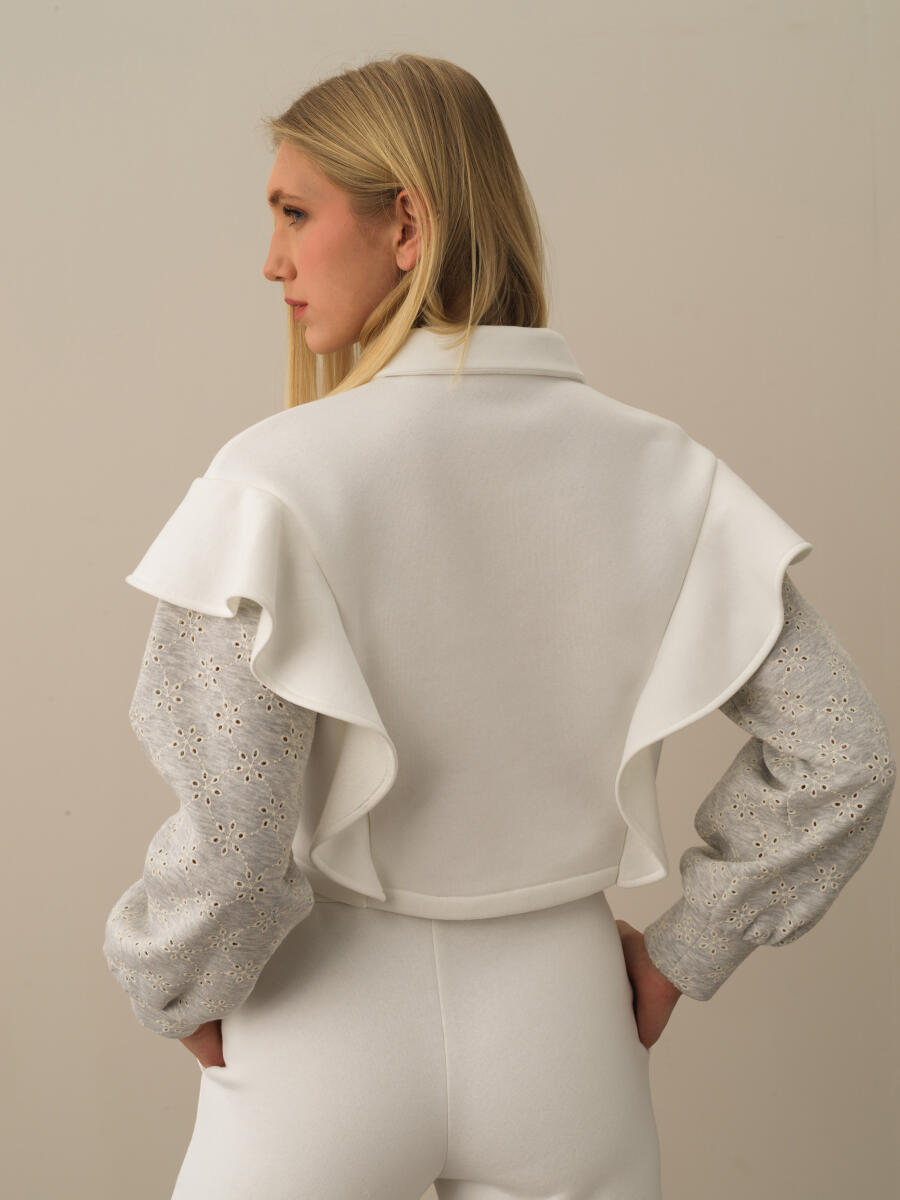 Cotton Regular Fit Sweat Jacket - 3