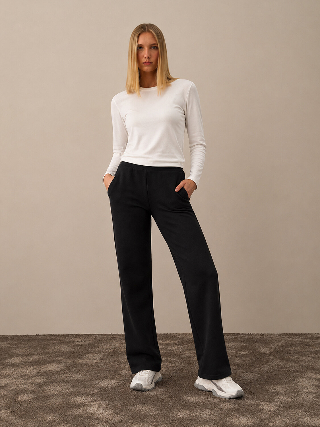 Cotton Regular Fit Sweat Pants - 2